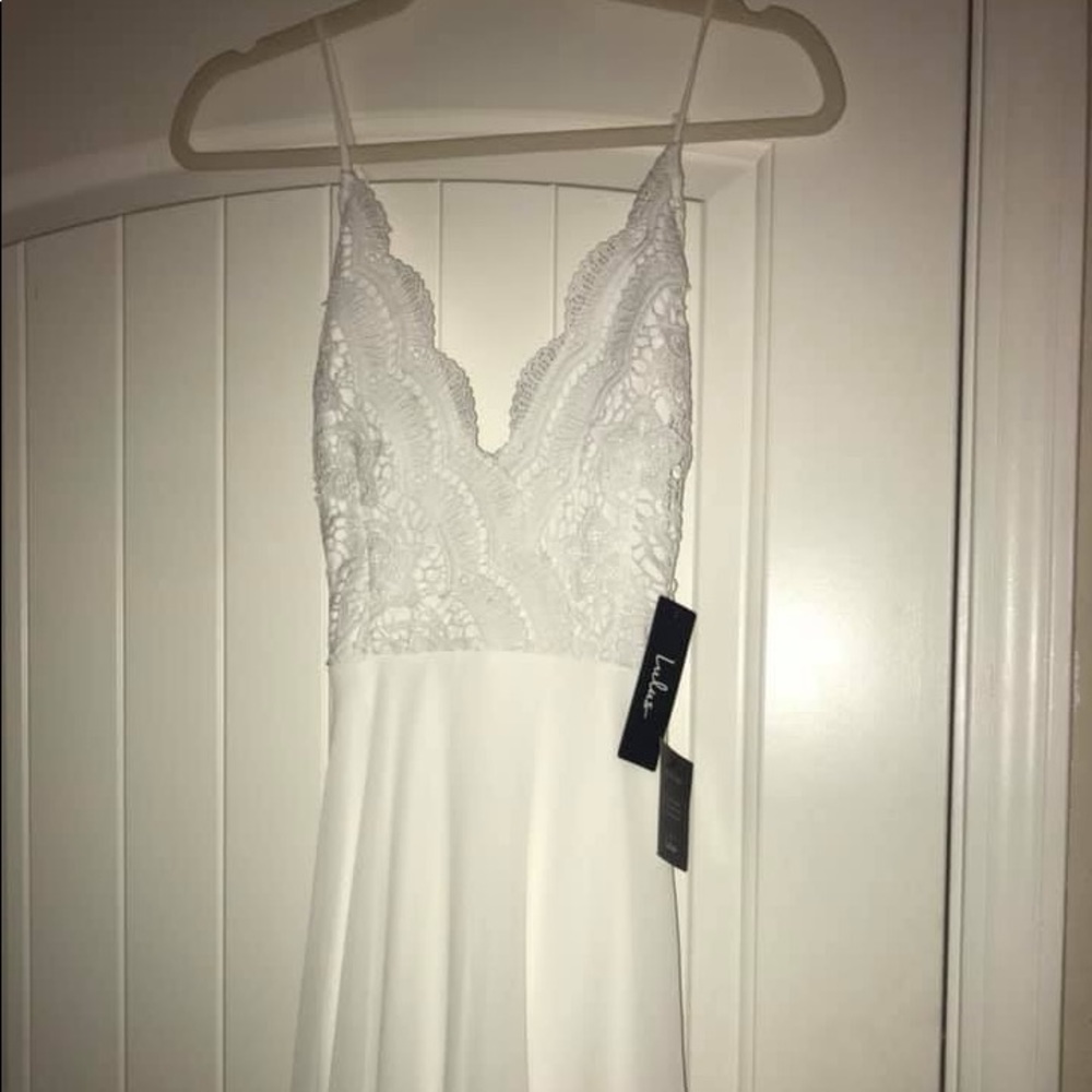 white lulus formal dress